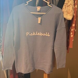 Blue Pickleball Sweater